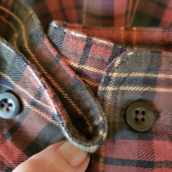 SALE! L.L. Bean Classic Plaid Button Front Shirt - Picture 6 of 7